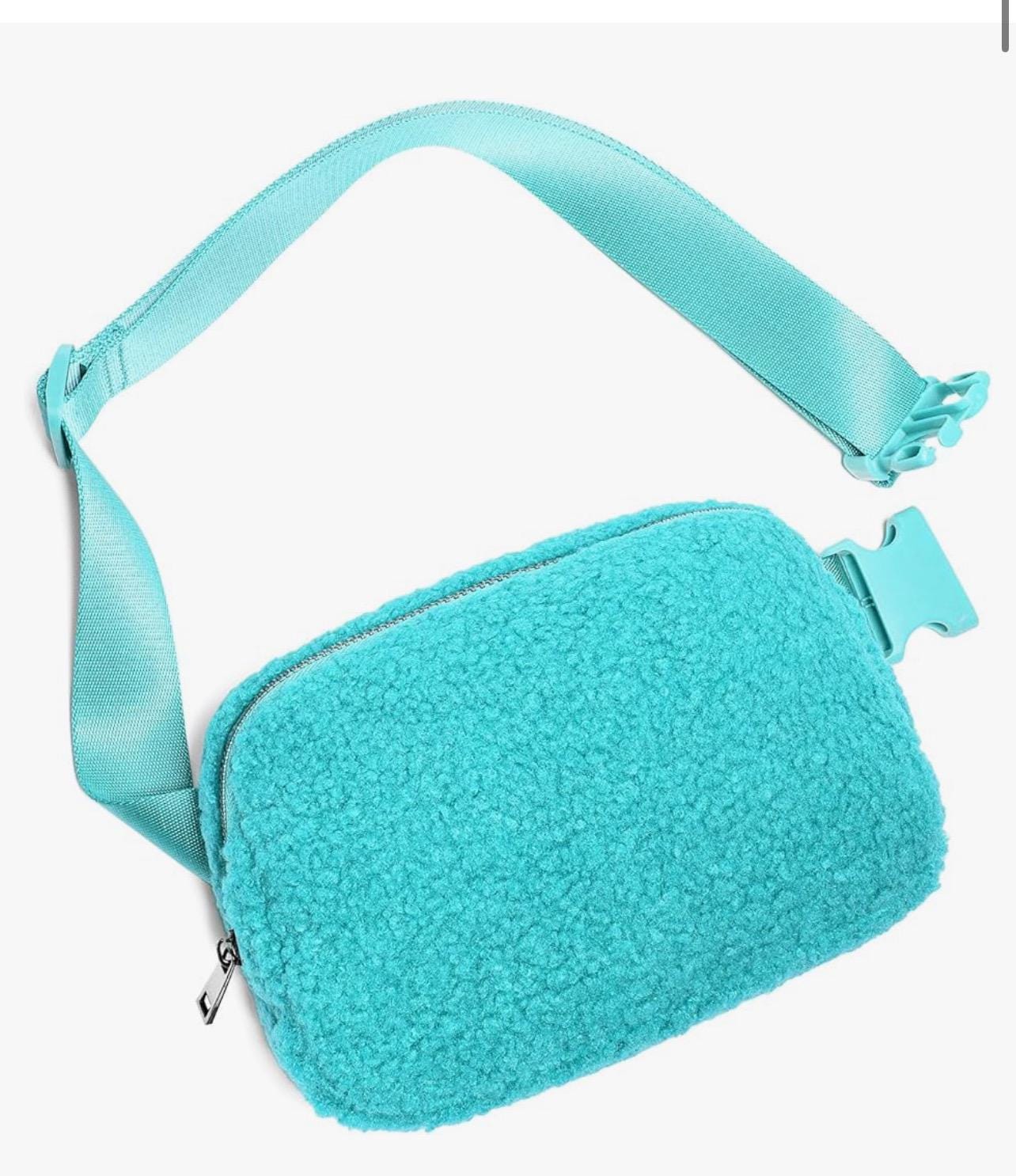 Custom Gameday or Travel Sherpa Waist Fanny pack with Adjustable Strap - Crossbody