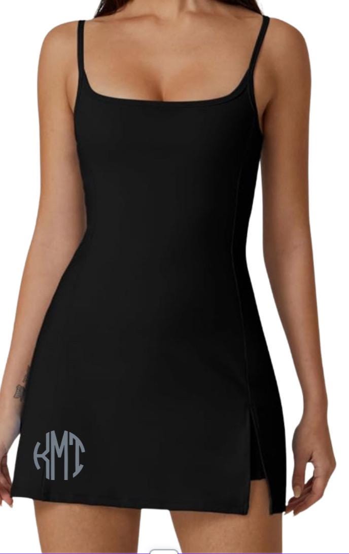 Pickleball MONOGRAM spaghetti tank top style dress