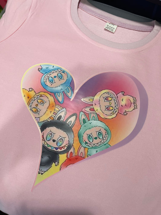 Laboo Monster Doll Heart Shaped T shirt