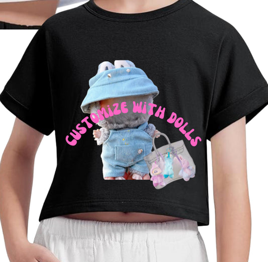 Laboobu Couture Bag inspired youth cropped t