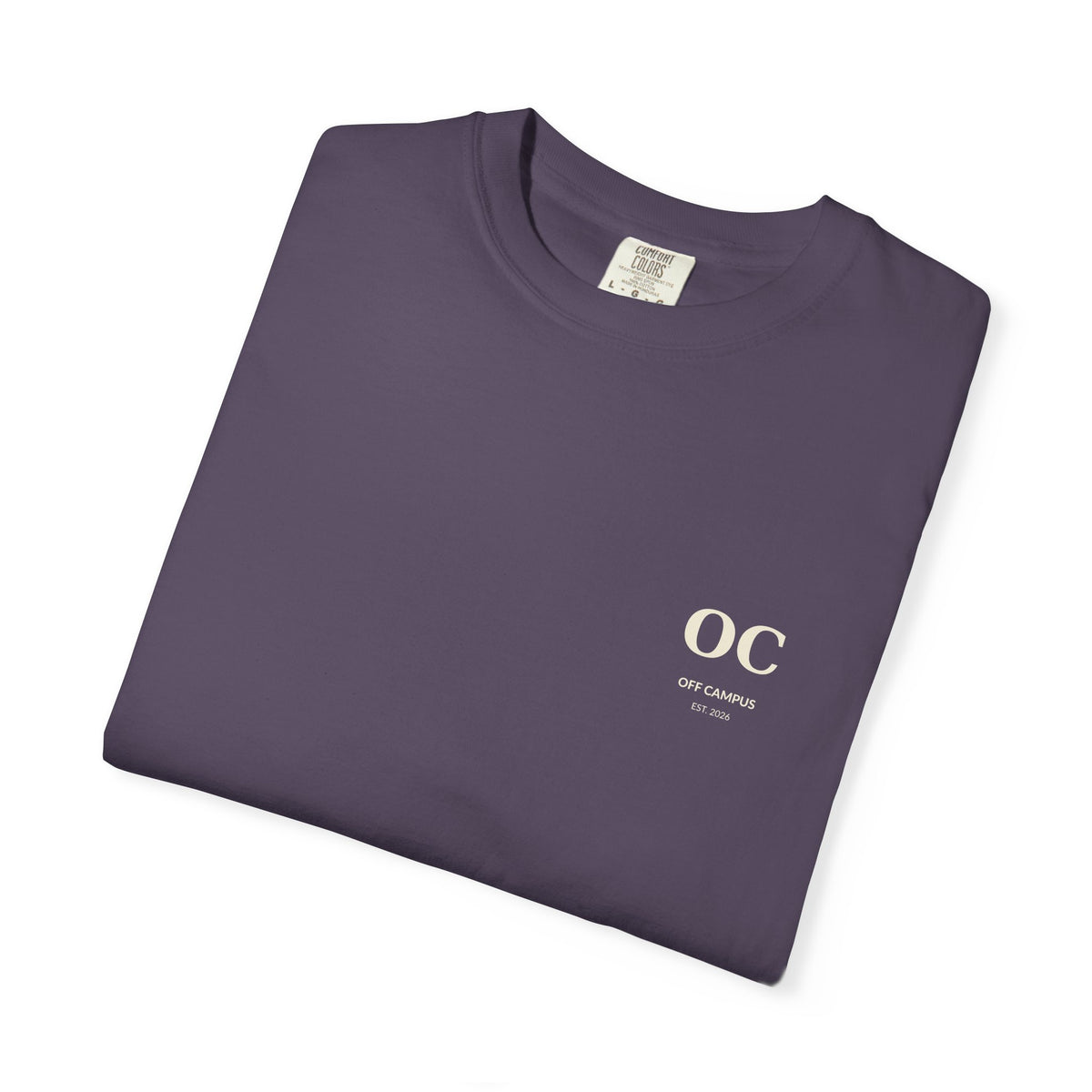 Campus Vibes Garment-Dyed T-Shirt — 'Off Campus University' Minimalist Tee