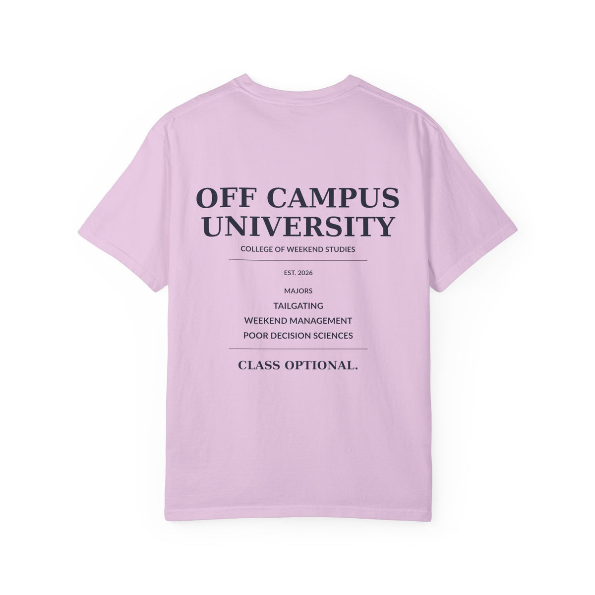 T-Shirt — "Off Campus University" Vintage Campus Tee