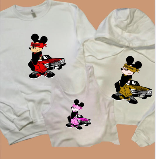 Mickey goes to college Baby T and sweats
