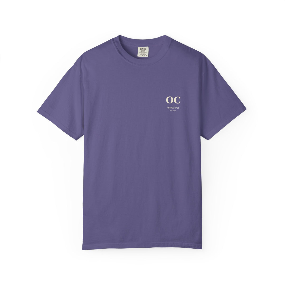 Campus Vibes Garment-Dyed T-Shirt — 'Off Campus University' Minimalist Tee