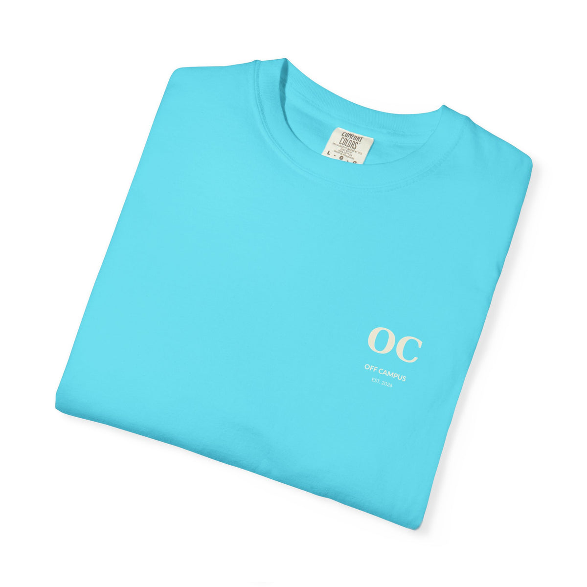 Campus Vibes Garment-Dyed T-Shirt — 'Off Campus University' Minimalist Tee