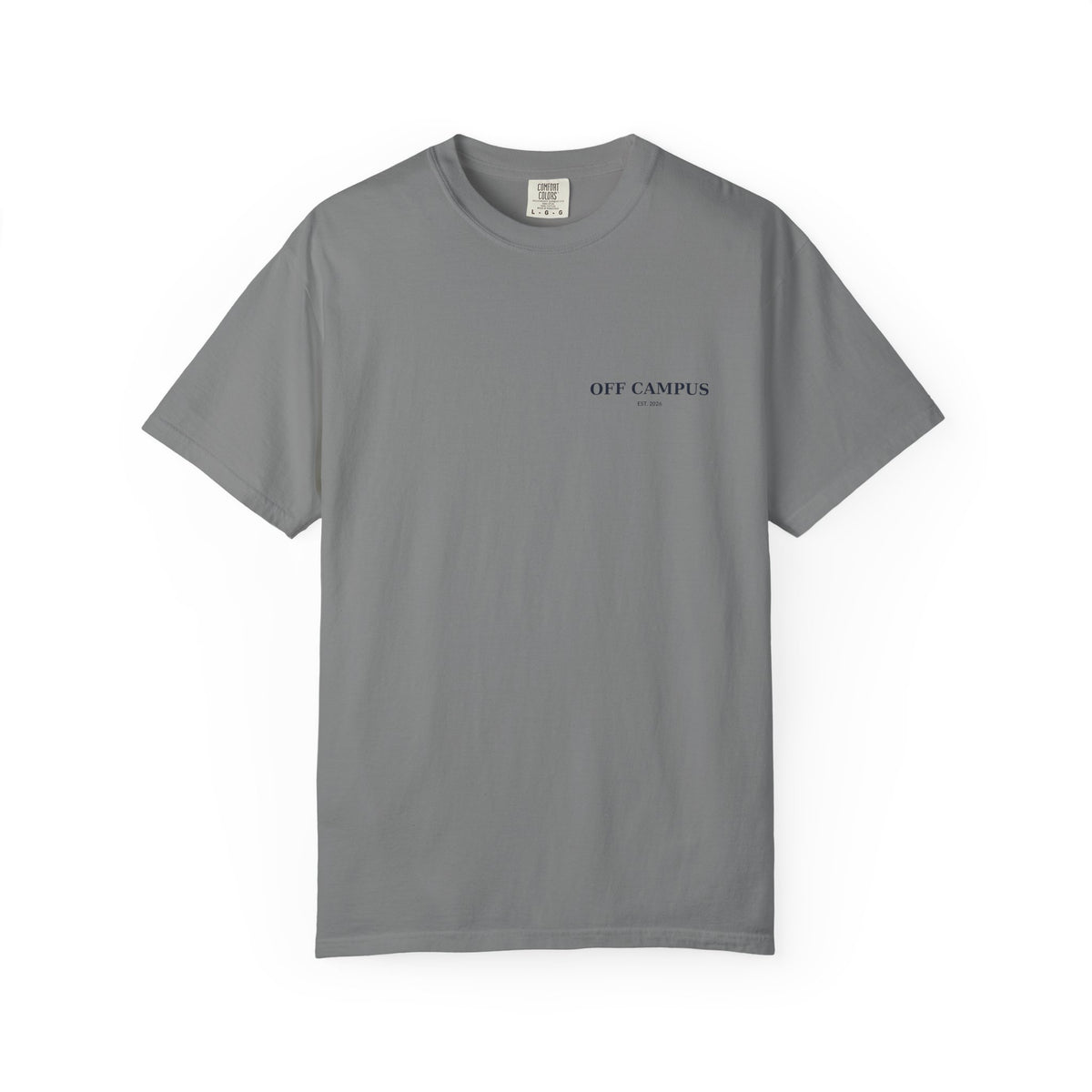 Saturday Division Off Campus T‑Shirt — 'Off Campus' Chest Logo & Back 'Saturday Division' Graphic