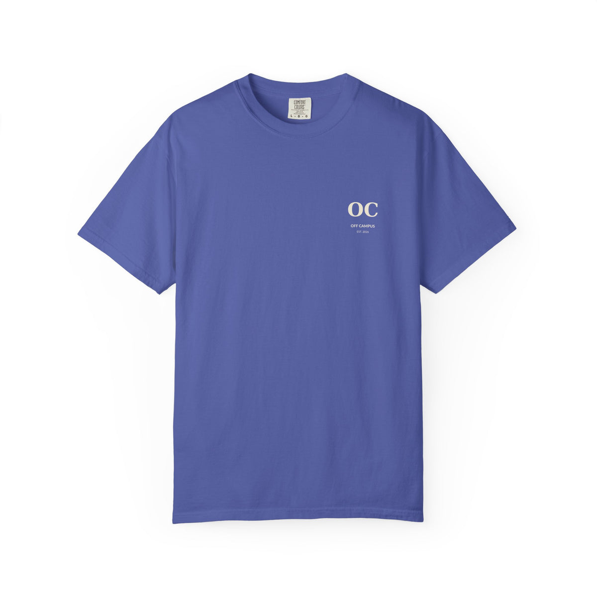 Campus Vibes Garment-Dyed T-Shirt — 'Off Campus University' Minimalist Tee