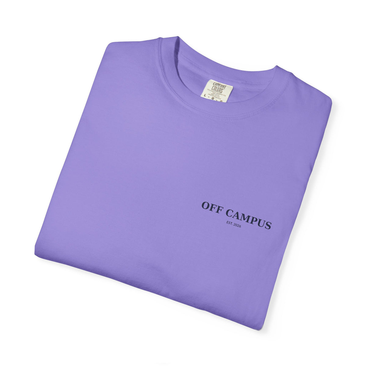 Saturday Division Off Campus T‑Shirt — 'Off Campus' Chest Logo & Back 'Saturday Division' Graphic