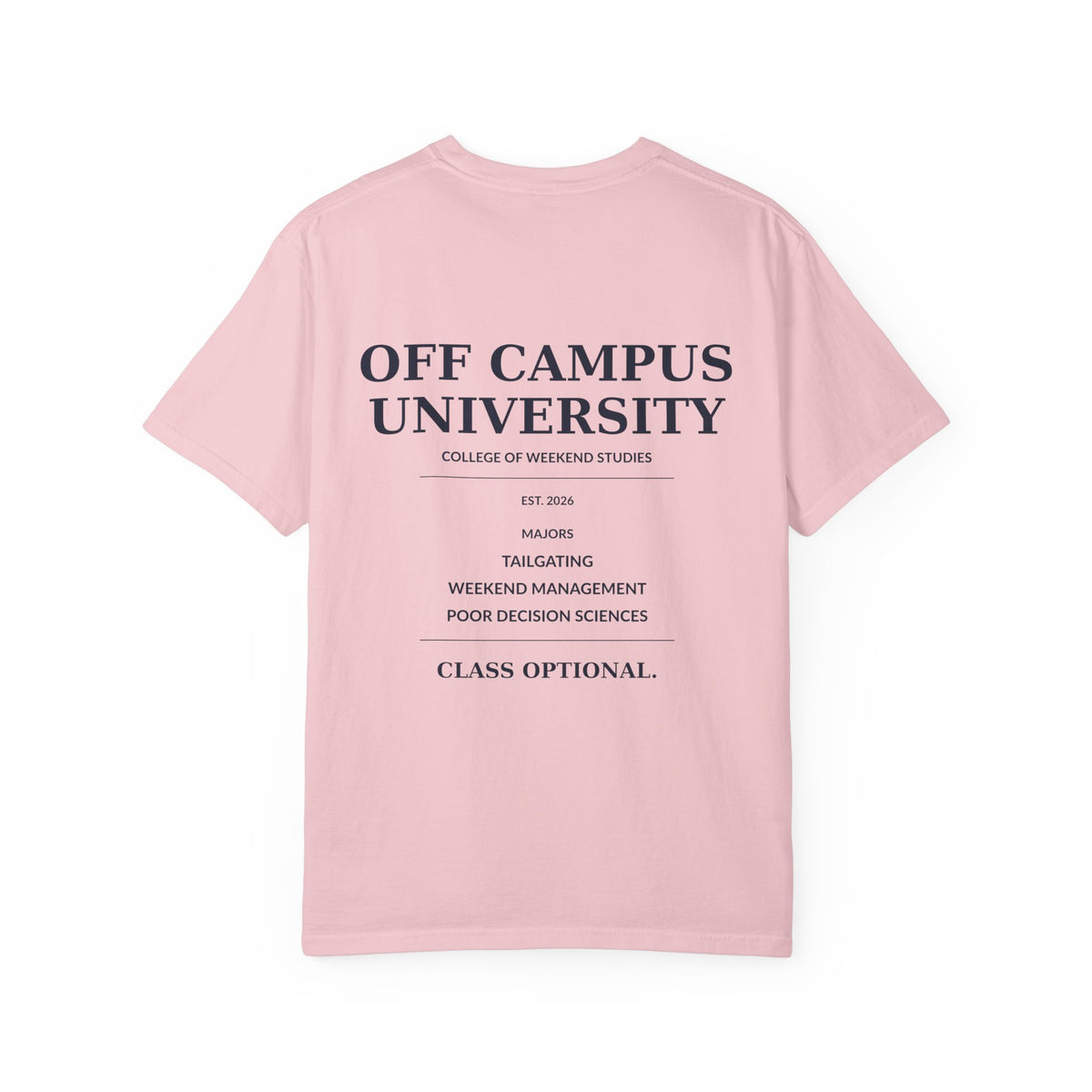T-Shirt — "Off Campus University" Vintage Campus Tee