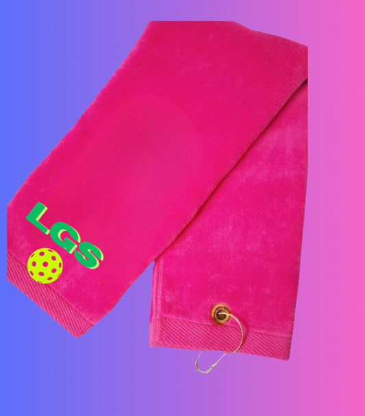 Pickleball Towels w/ Grommet and Hook Terry Velour with logo
