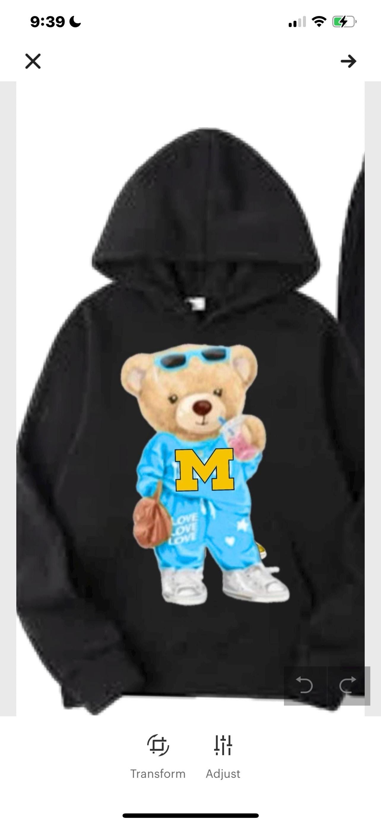 Character Custom College Sweatshirt Pullover Hoodie  (or your own image)
