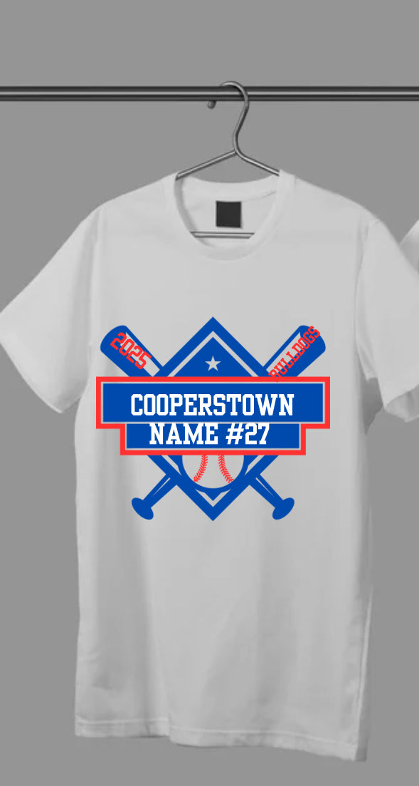 Cooperstown Custom team swag (private message for each order images )
