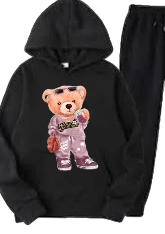 Cute Teddy Bear College or Camp Crew Neck or Pullover Hoodie (kids or adult)
