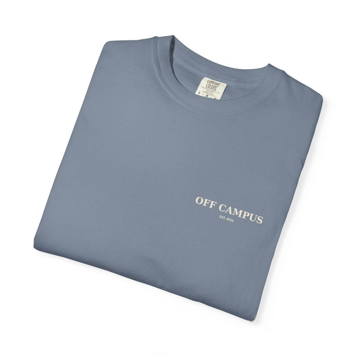 Saturday Division T-Shirt — “Off Campus” Vintage Garment-Dyed Tee