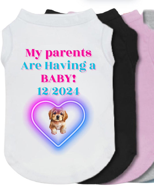 Custom Dog Shirt with Name, Logo, or Photo – Personalized Pet Shirt, Funny Dog Shirt, Custom Dog Tee with Pet Name or Image