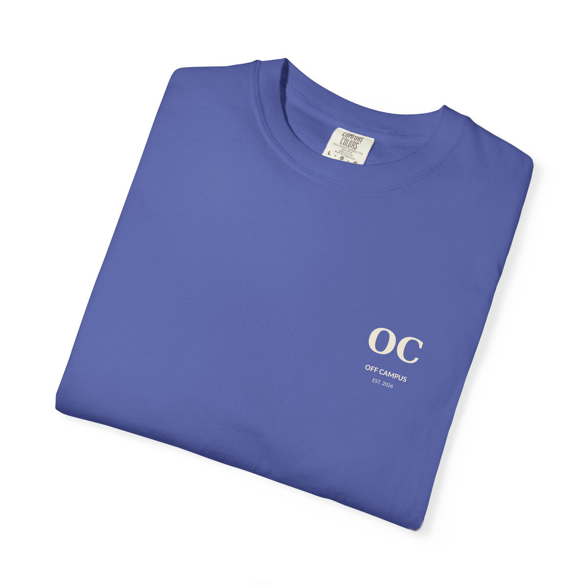 Campus Vibes Garment-Dyed T-Shirt — 'Off Campus University' Minimalist Tee