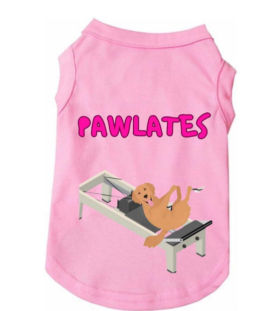 Pawlates Dog Shirt or Hoodie – Funny Pet Workout Shirt, Cute Dog Gym Tee, Pilates Dog Outfit, Small Dog Clothes