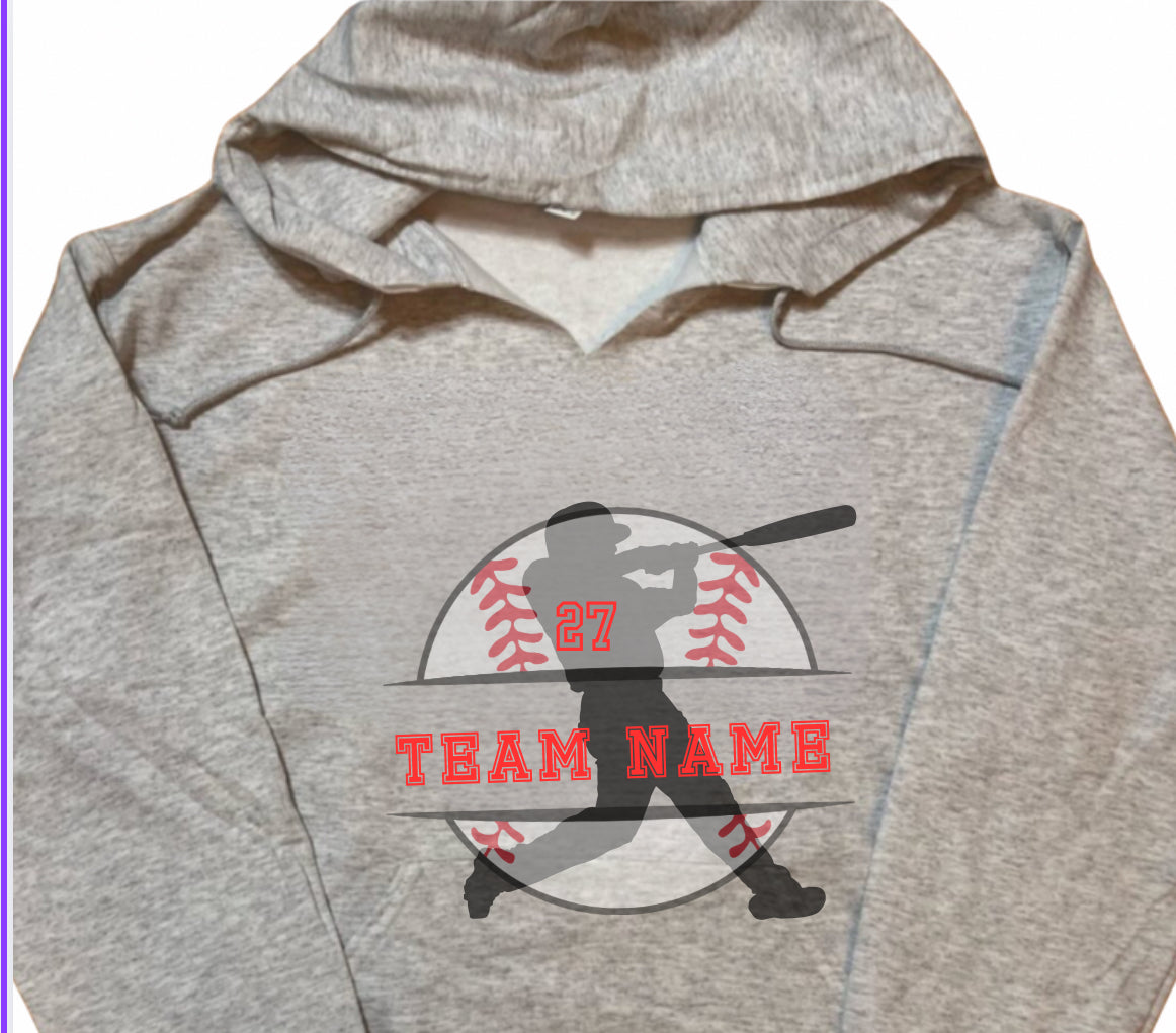 Custom Baseball team Hoody (private message for each order images )
