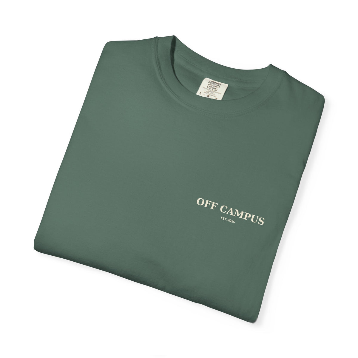 Saturday Division T-Shirt — “Off Campus” Vintage Garment-Dyed Tee