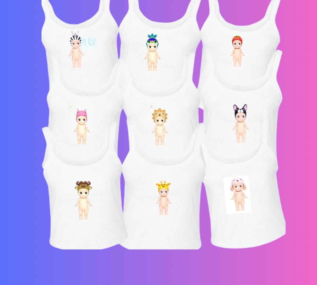 Sonny Angels! Custom Sonny Angel Inspired cropped Shirts, sweats, tanks w/  Names – Cute Angel,  Add Name or Custom Text