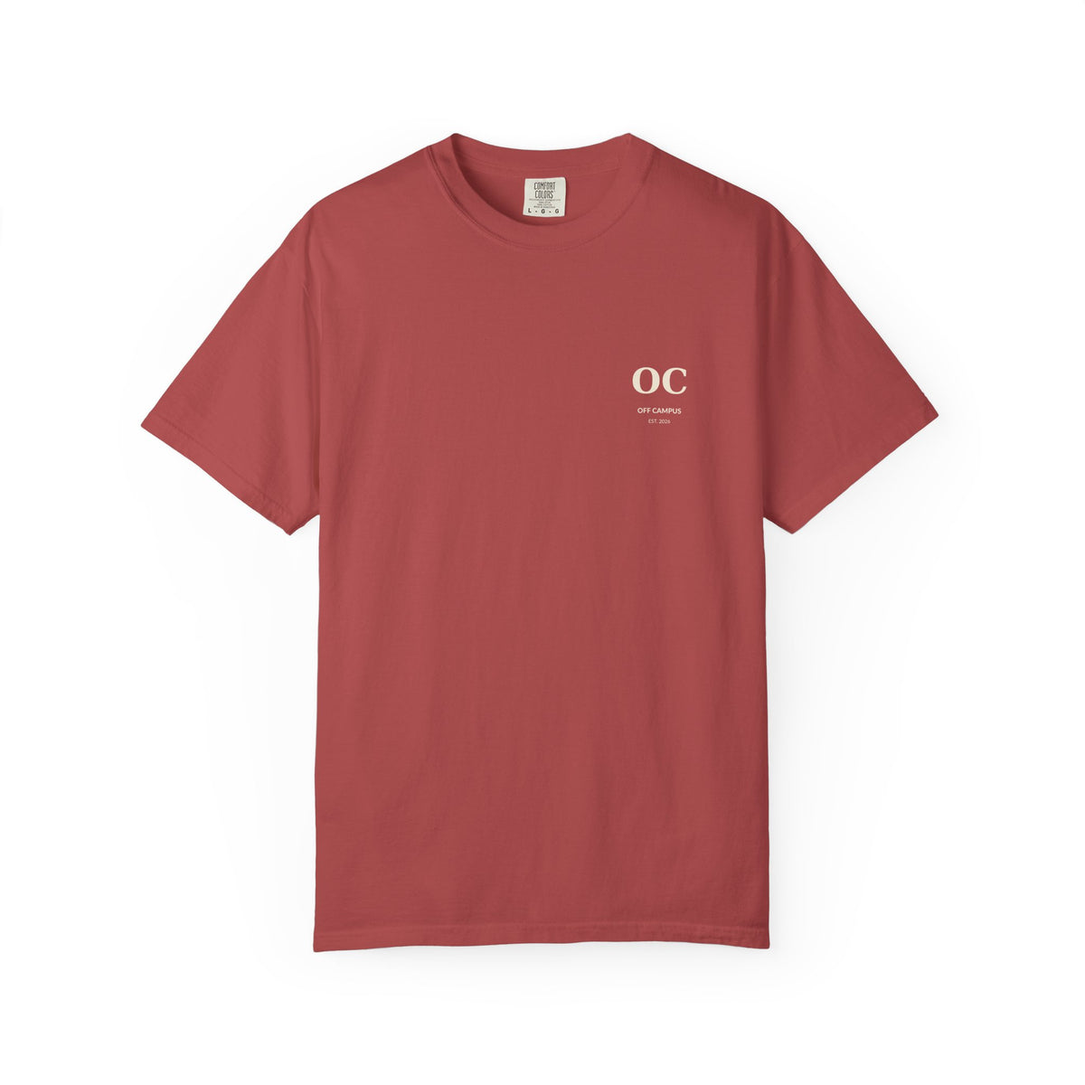 Campus Vibes Garment-Dyed T-Shirt — 'Off Campus University' Minimalist Tee