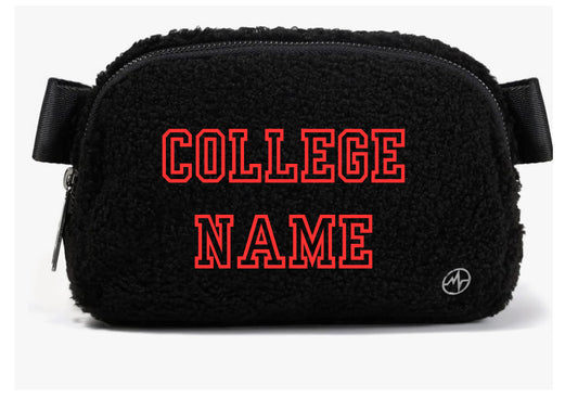 Crossbody/Belt Sherpa Bag for college  gamedays