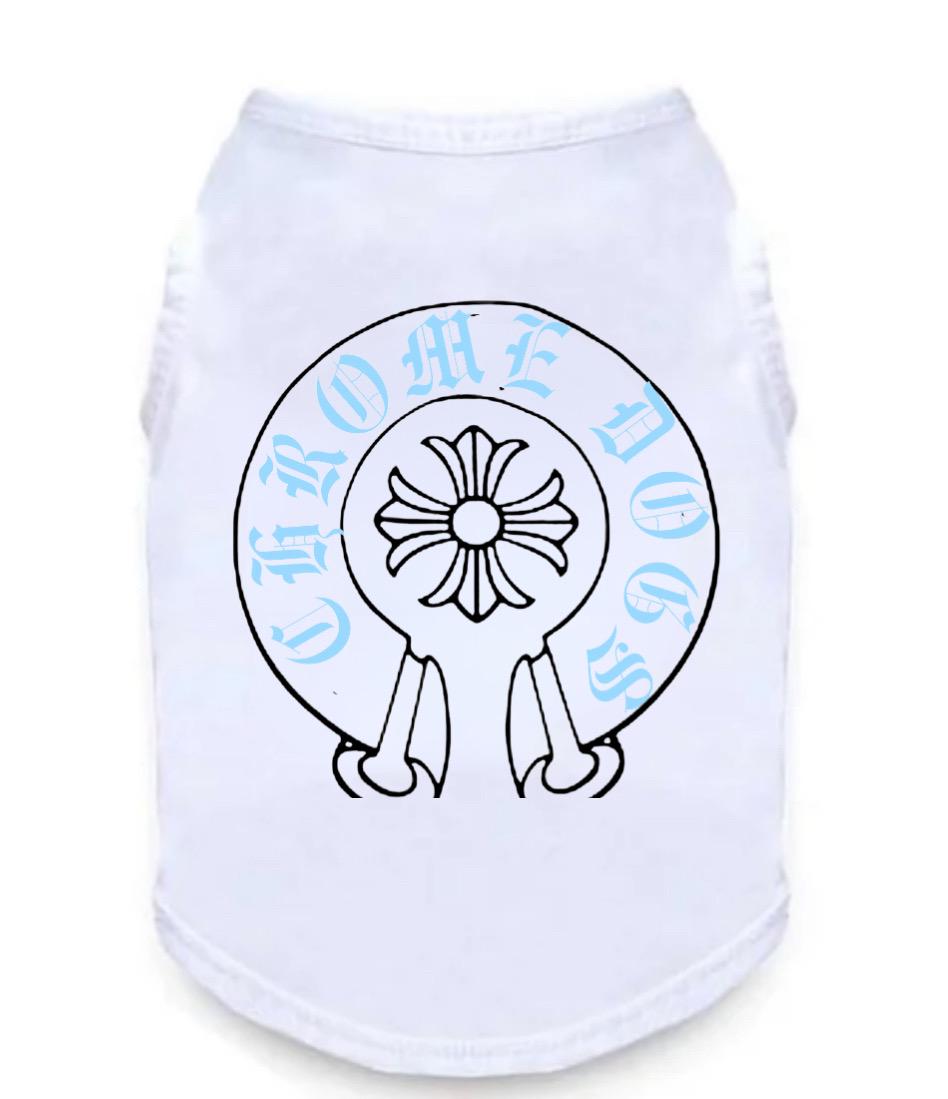 Inspired by iconic Chrome Hearts fashion, this funny and cool dog tee is perfect for pups who love to stand out.
