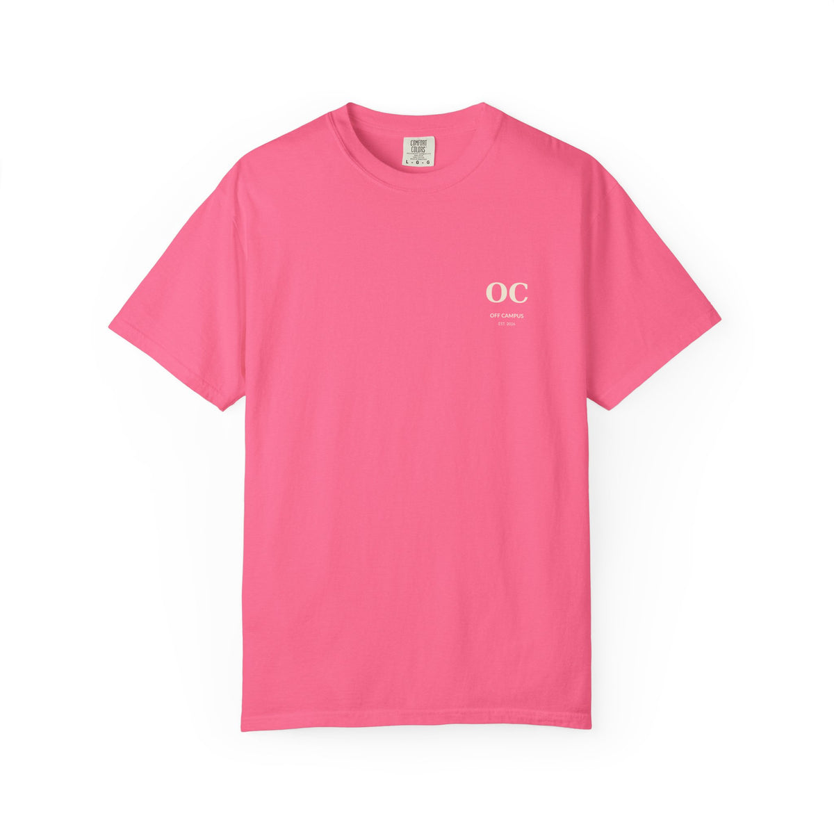 Campus Vibes Garment-Dyed T-Shirt — 'Off Campus University' Minimalist Tee