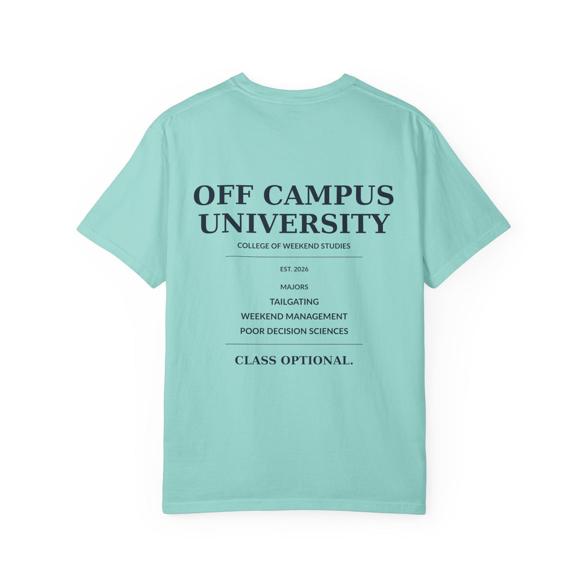 T-Shirt — "Off Campus University" Vintage Campus Tee