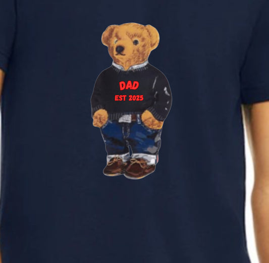 Custom Polo Bear Sweatshirt Personalized Family Gift | Grandpa, Grandma, Uncle, Aunt, Dad “Est. 2025”