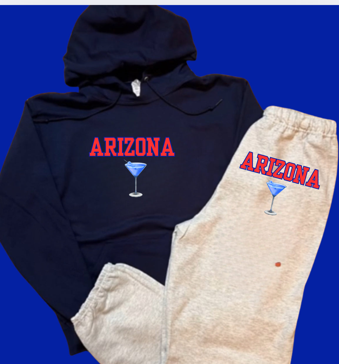 Custom College Martini w/ Cherry  Sweats and Hoodies and Ts