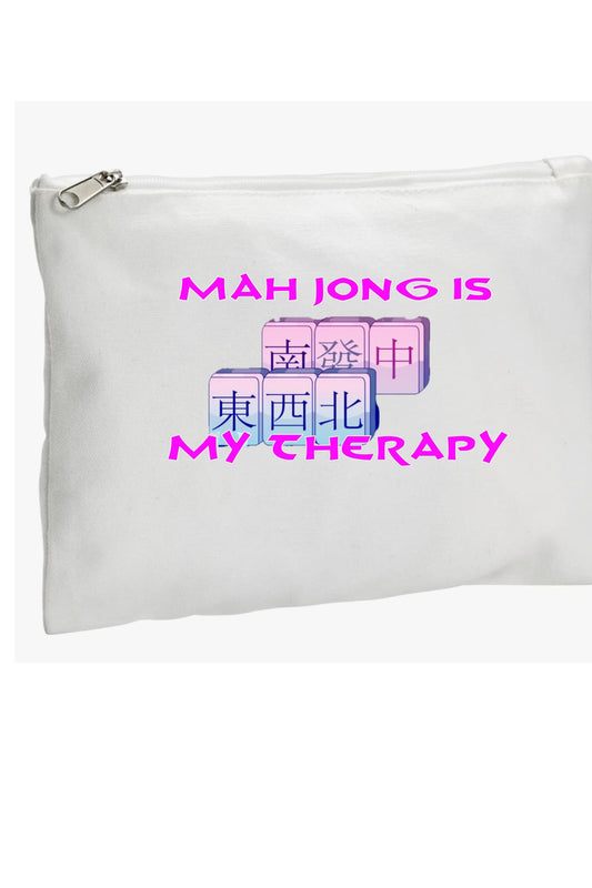 Mah Jong card/money holder zip pouch