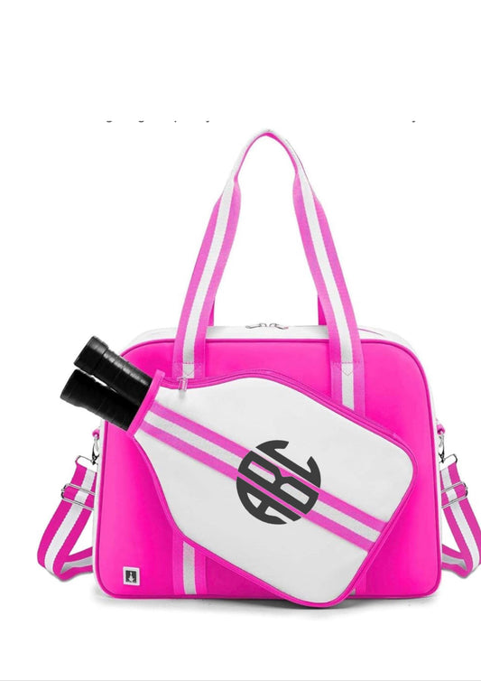 Personalized Embroidered Pickleball water resistant neoprene tote and sling bag (perfect for a friend’s birthday gift!)