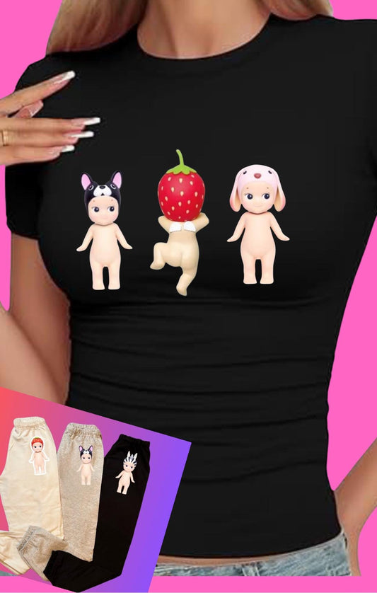 Sonny Angels! Custom Sonny Angel Inspired cropped Shirts, sweats, tanks w/  Names – Cute Angel,  Add Name or Custom Text