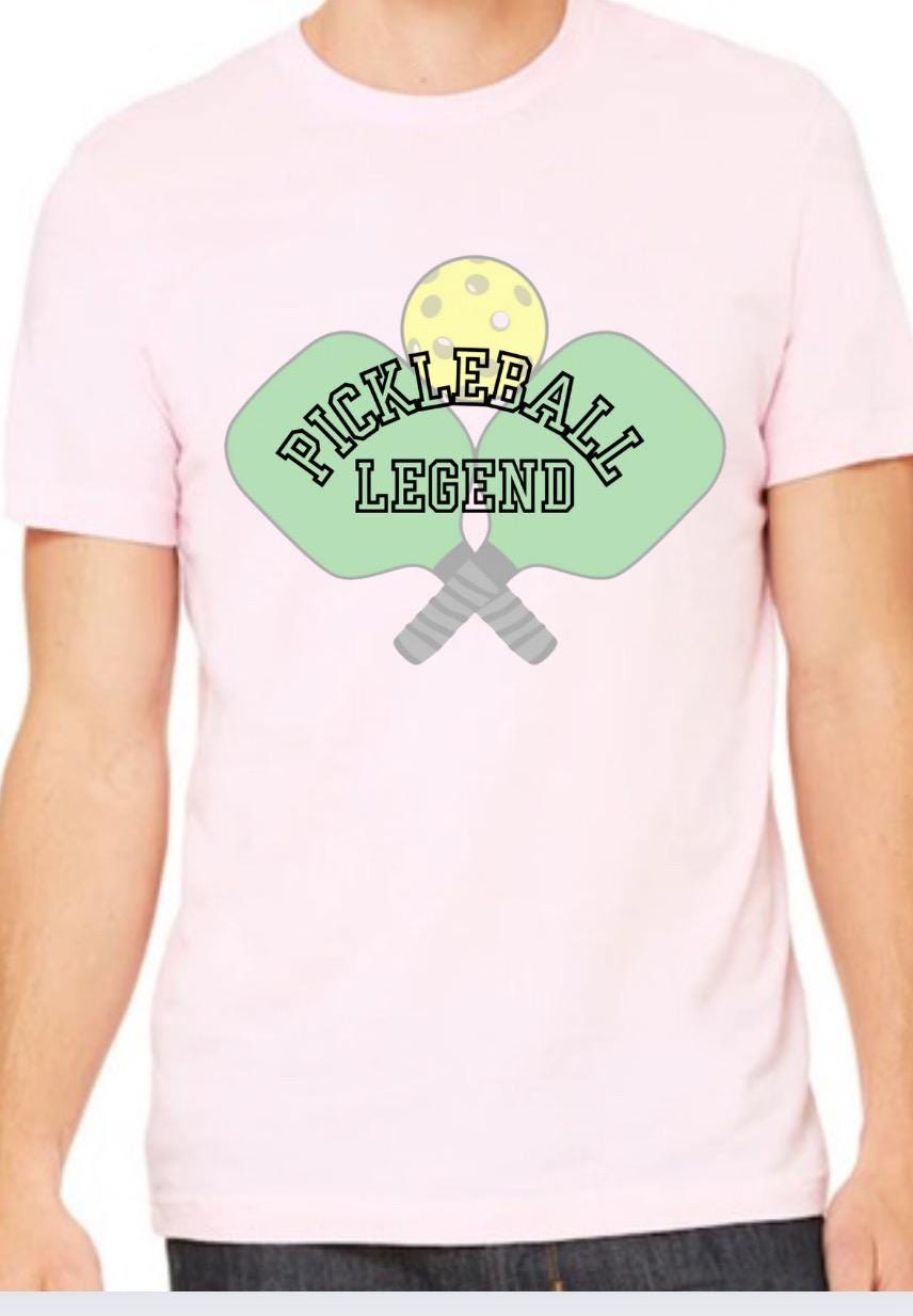 Pickleball Legend Vintage wash Crewneck t shirt (Men/Women)